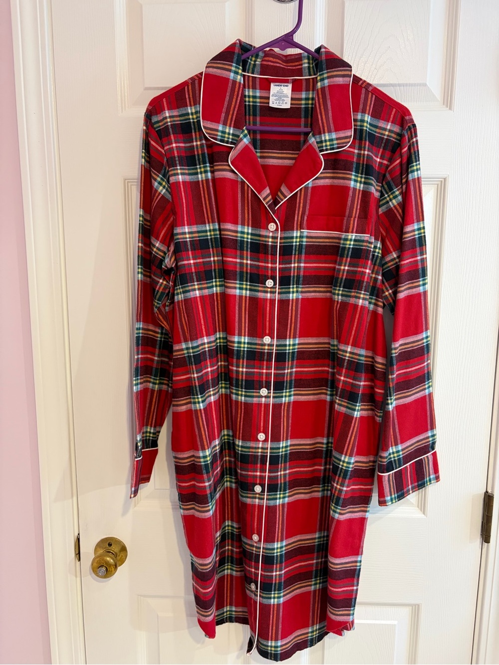 Lands‘ End Women’s Flannel Nightshirt